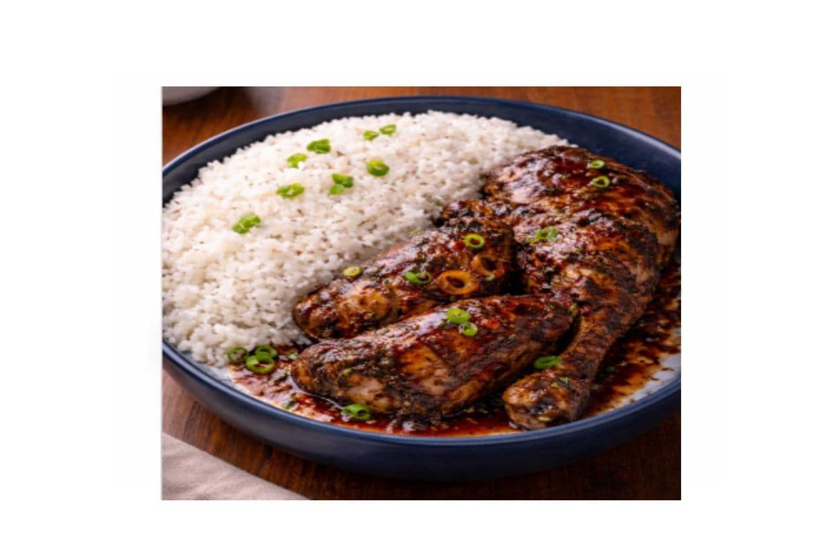 Jerk Chicken + White Rice