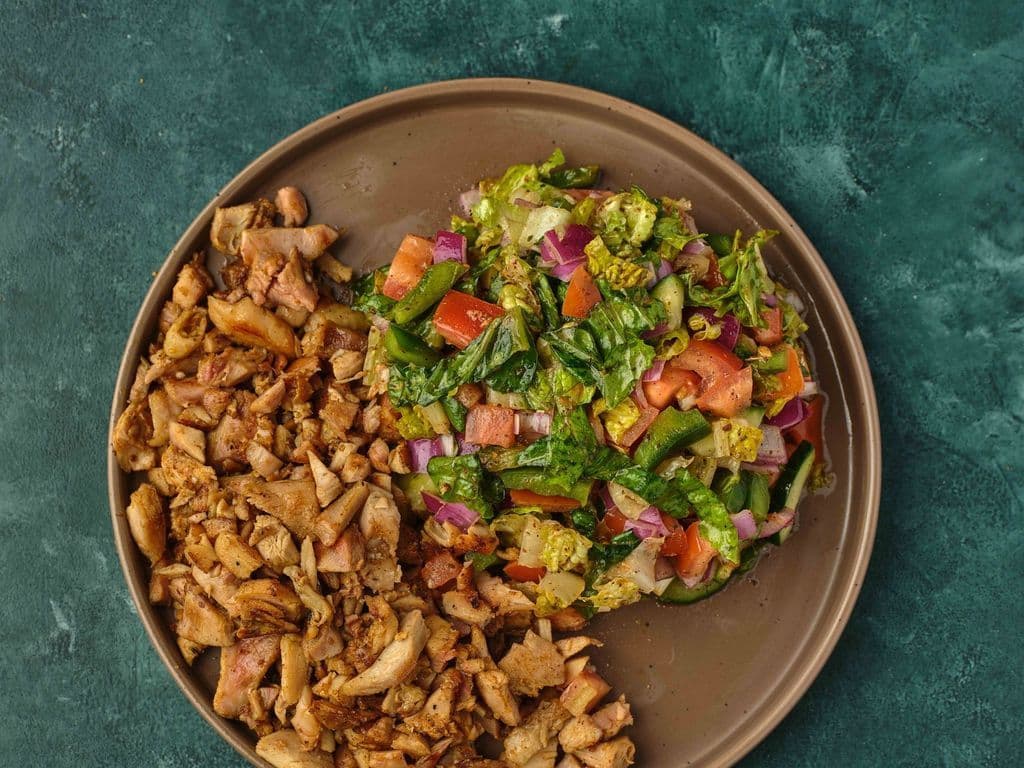 Shawarma Plate with Salad