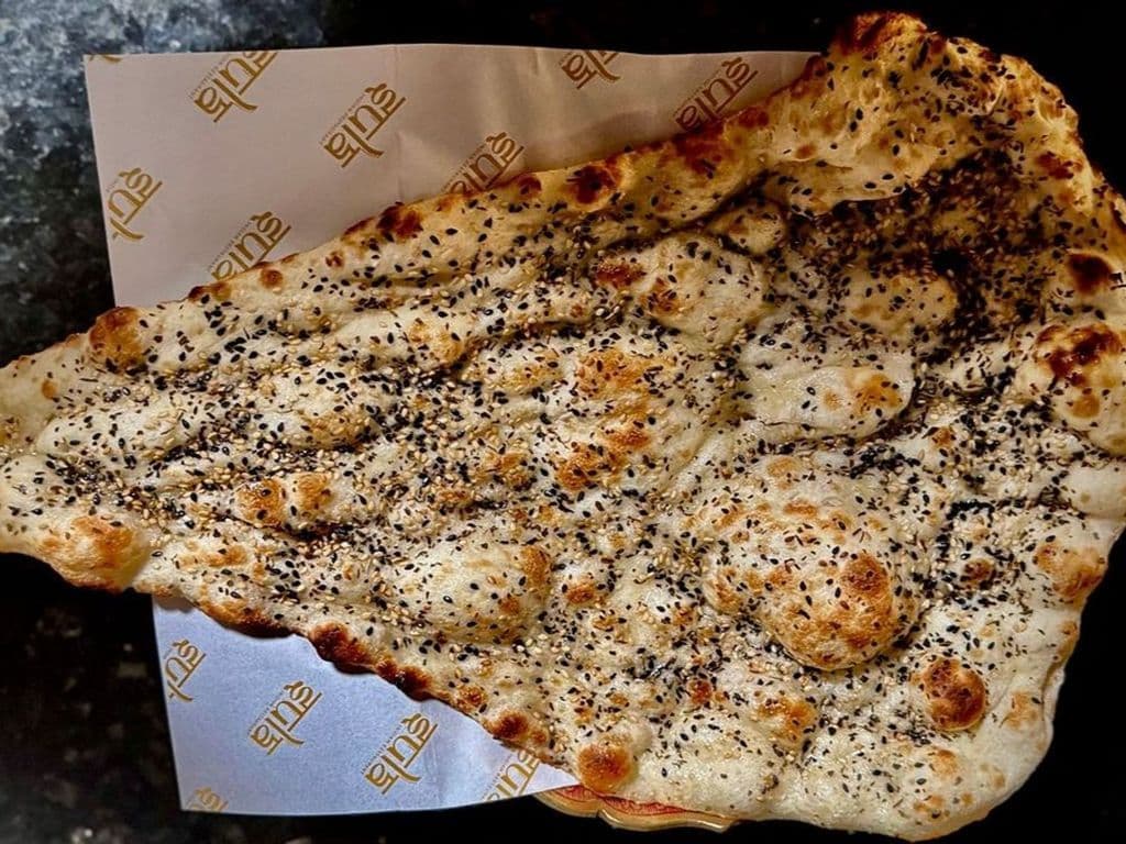 Sesame and Basil Naan