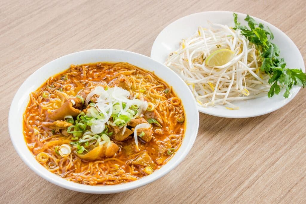 44. Coconut Curry Chicken Vermicelli Noodle Soup