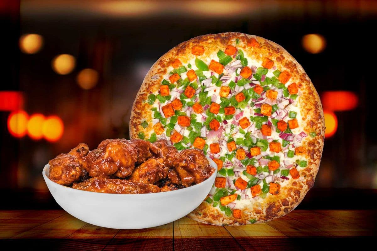 Double Extra Large Pizza and 12 Wings