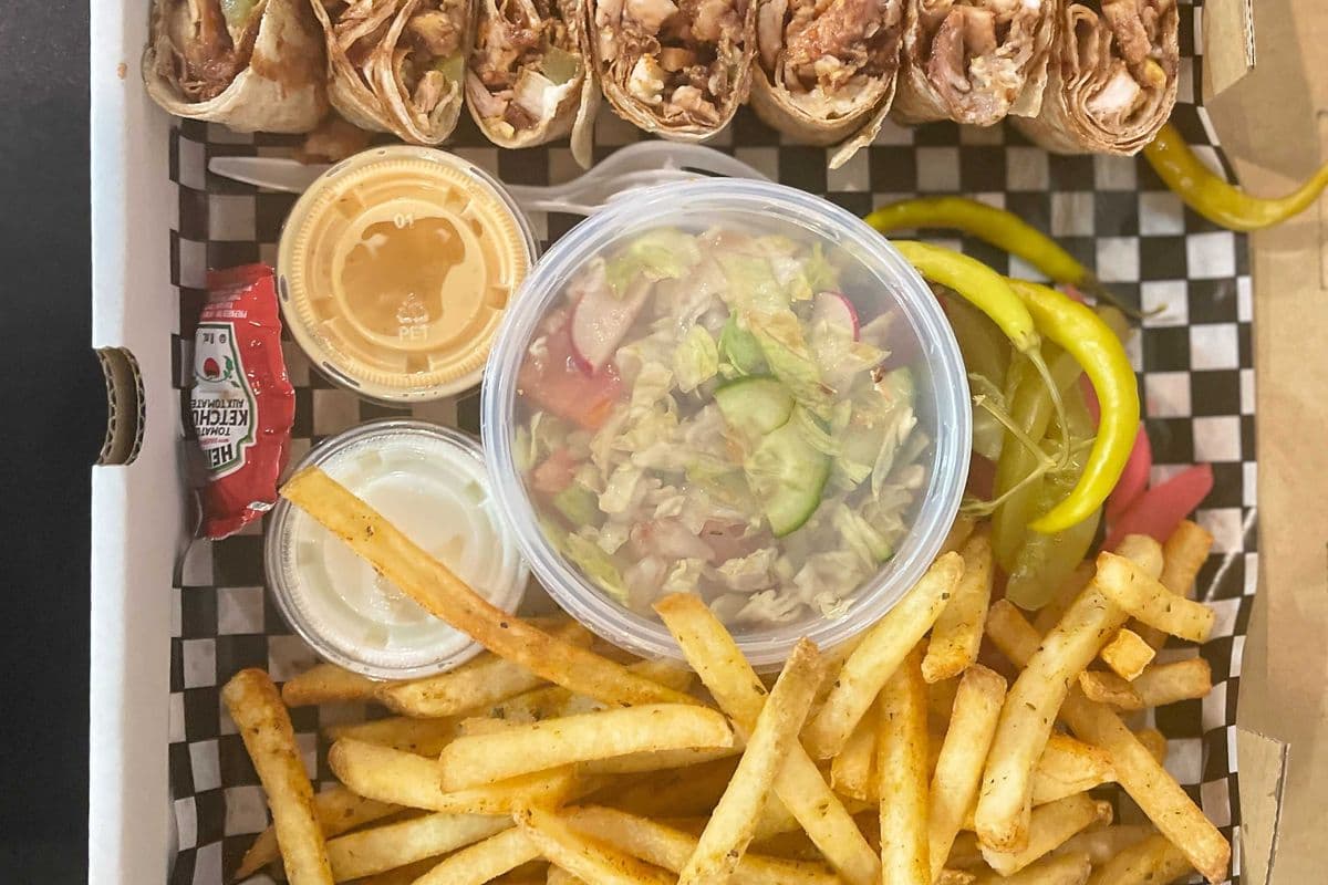 Arabic Style Beef Shawarma Wrap Box