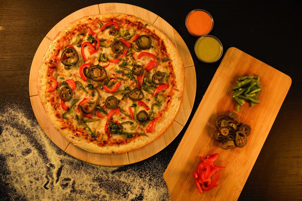 Jain Achari Pizza