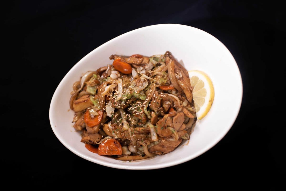 Pan-Fried Chicken Noodle