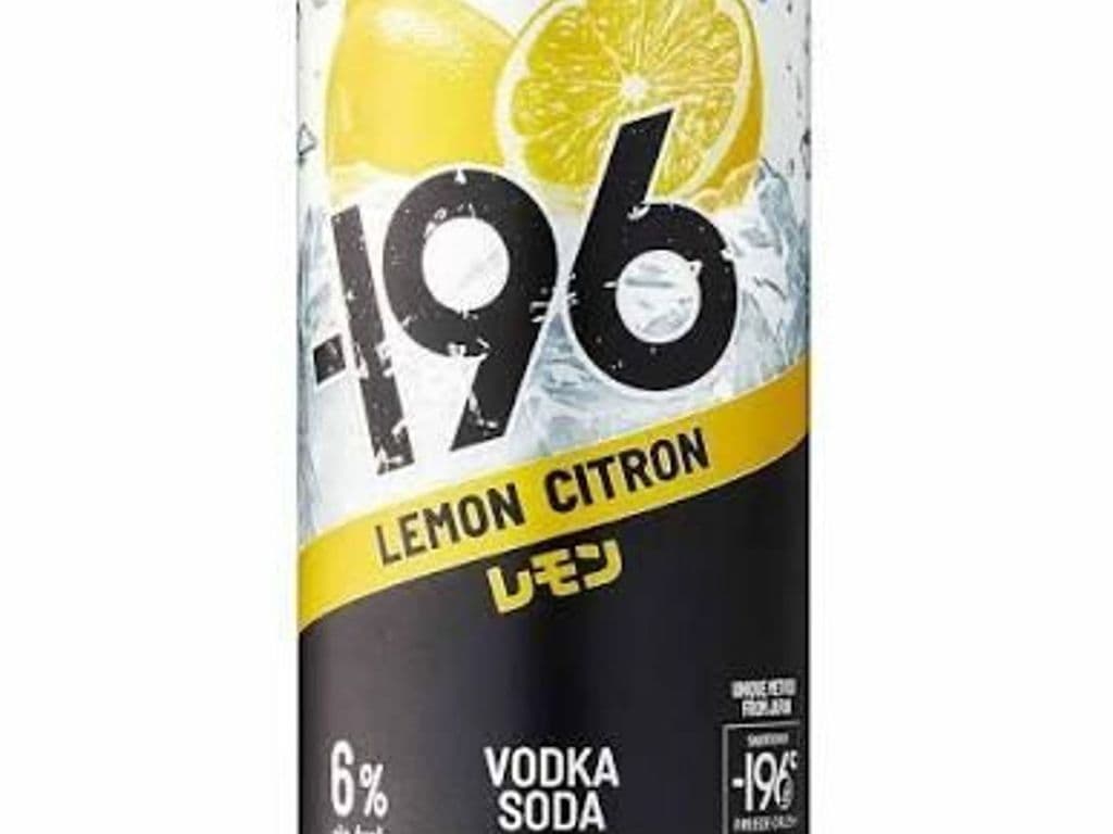 196 Lemon Vodka Soda Single Can, 473ml