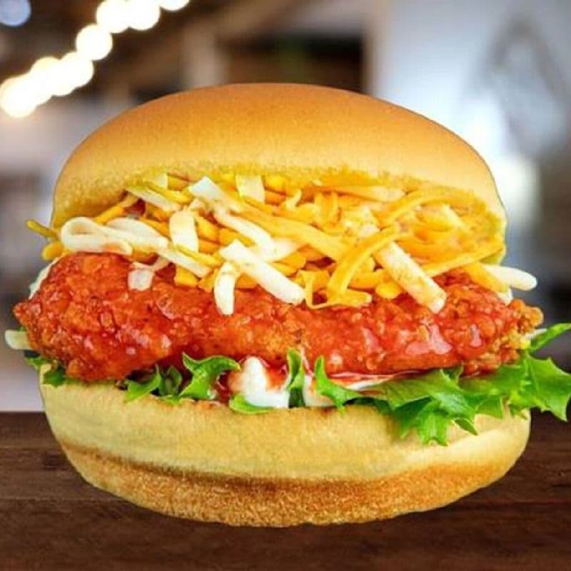 Burger de poulet buffalo / Buffalo Chicken Burger