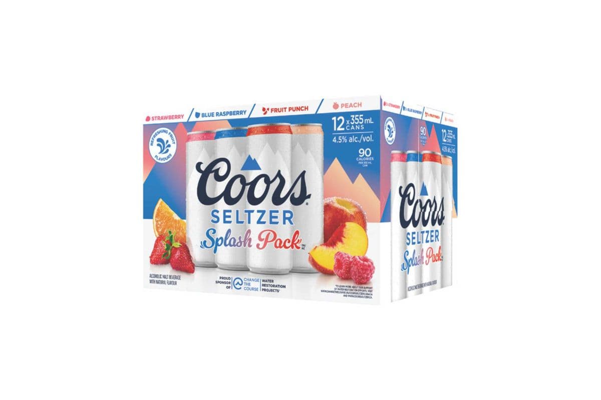 Coors Seltzer Splash Variety Pack (12 Cans) (12 x 355ml)