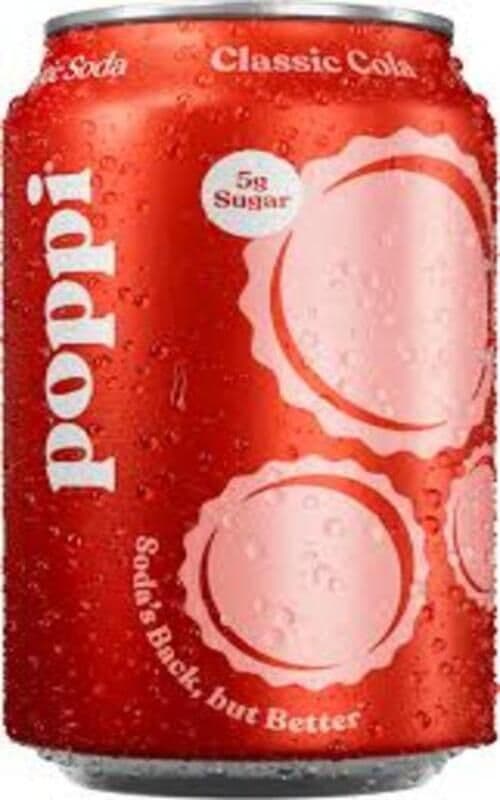 Poppi Soda Cola Classique 355ml/ Poppi Soda Classic Cola 355ml