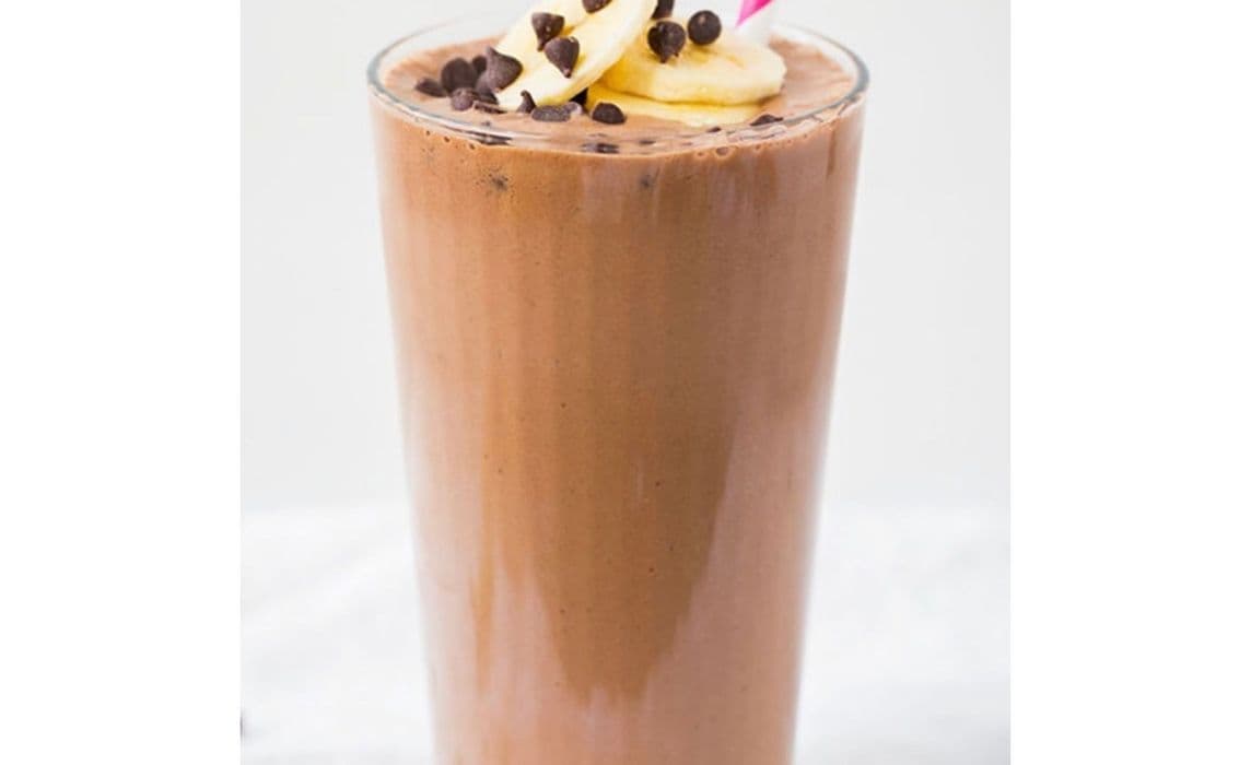 Dark Chocolate Banana Ice Cream Shake 