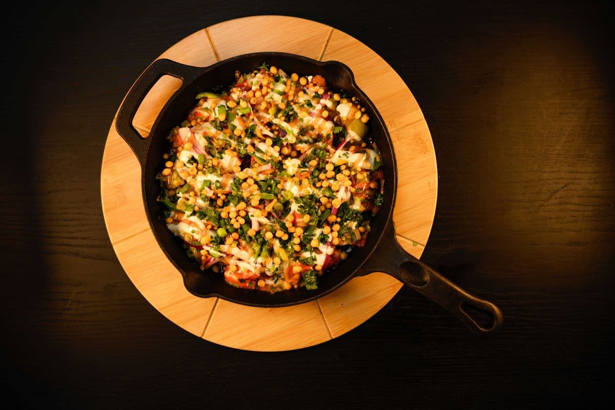 Samosa Chat Poutine (No Onion-No Garlic)