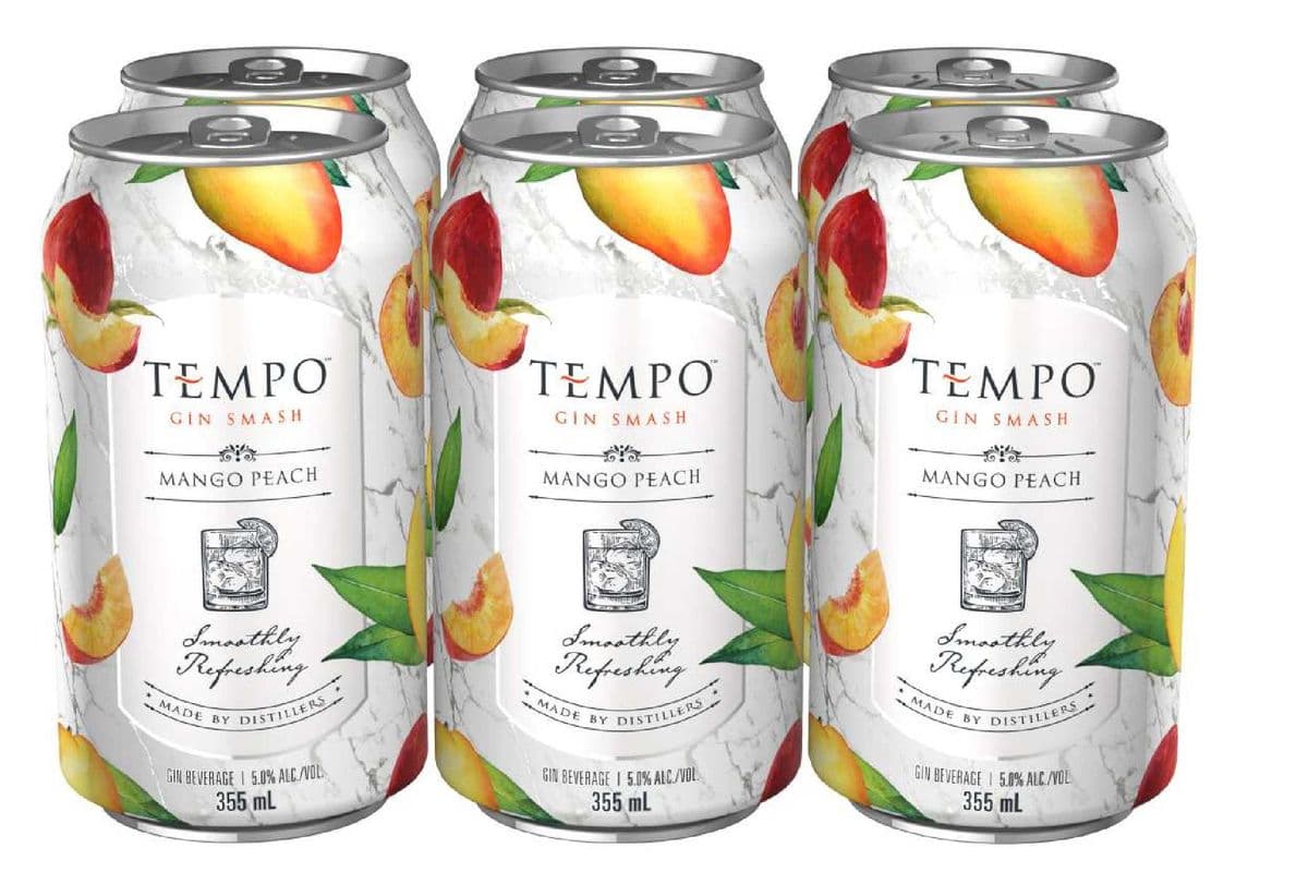 Tempo Gin Smash Mango Peach (6 x 355 ml Cans)
