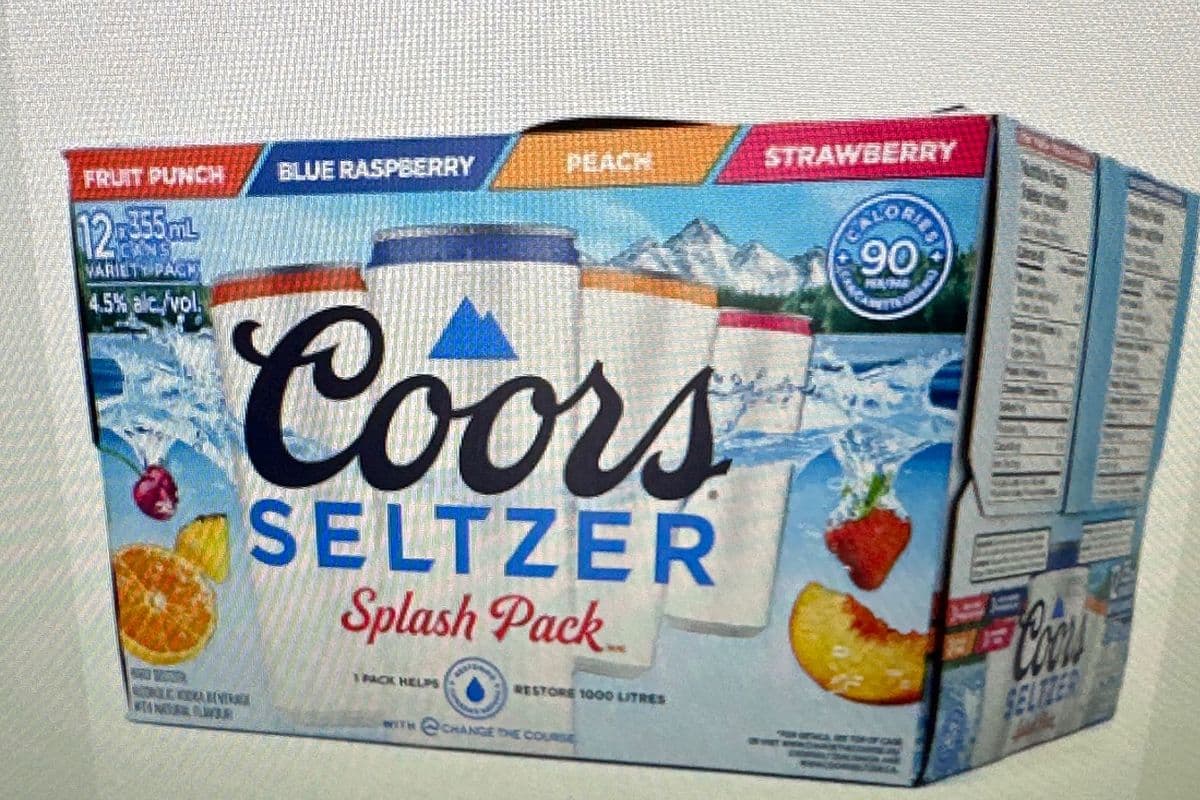 Coors Seltzer Fruit Splash Mix (12 x 355 ml Cans)