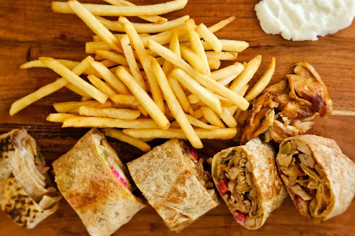 Saj chicken plate