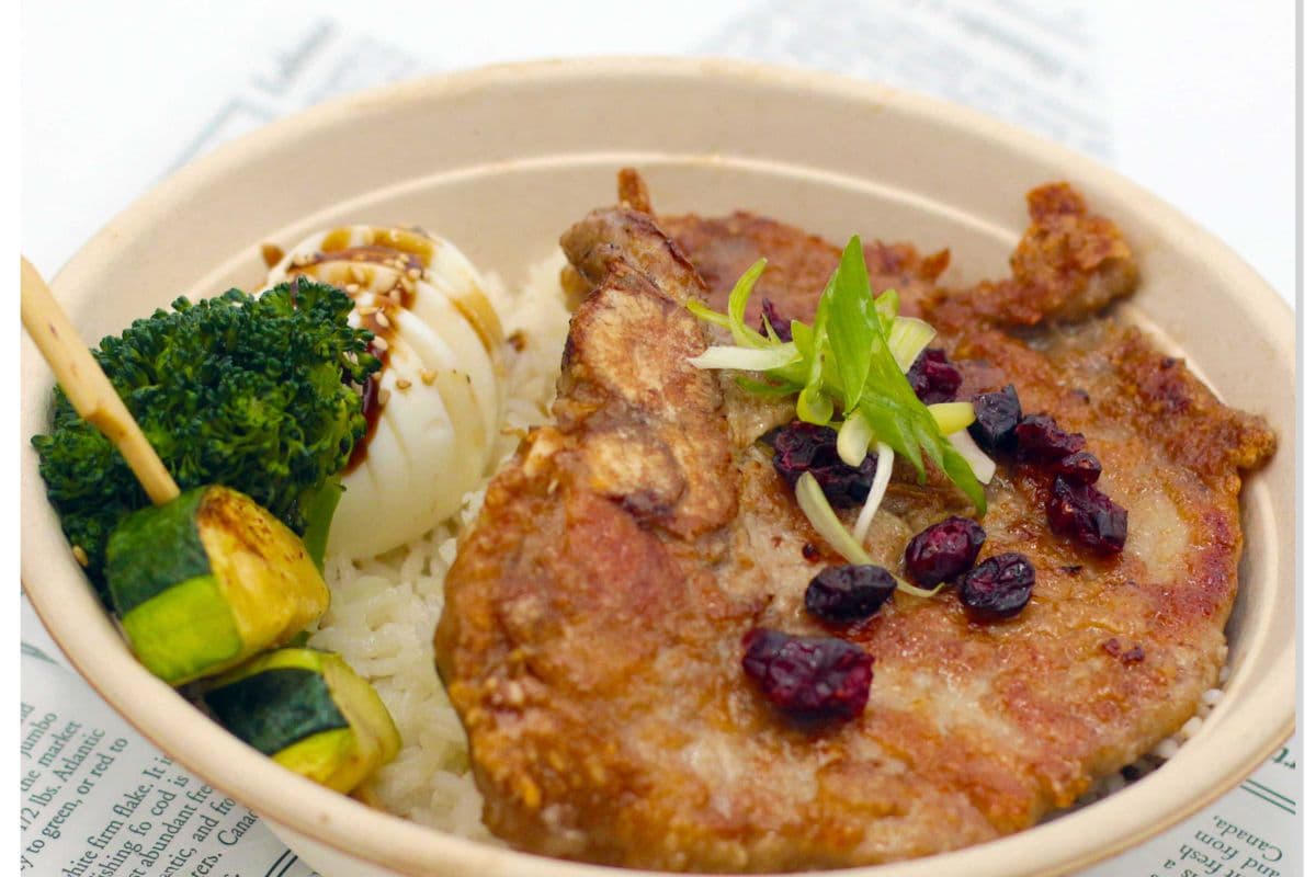 Grilled Pork Chop Rice 香煎猪排饭
