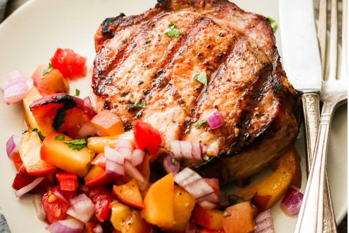 Pork Chops with Pineapple Salsa