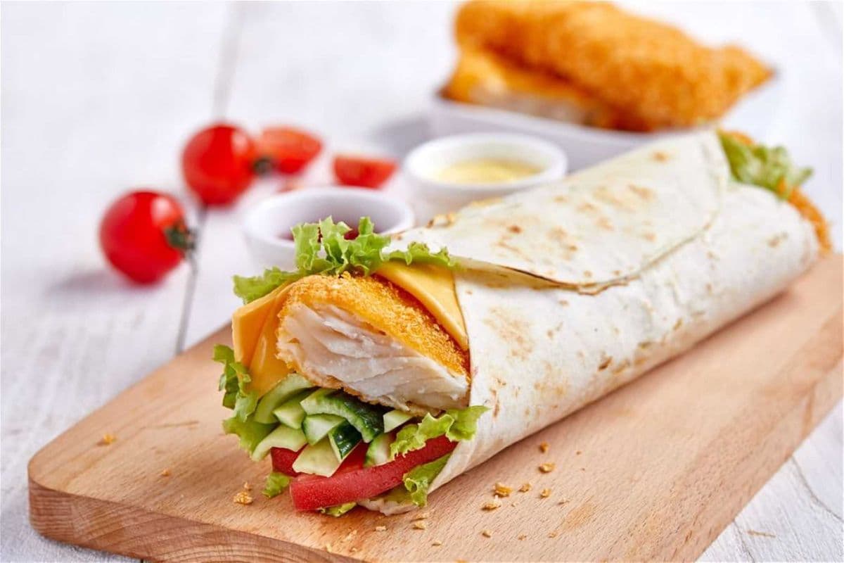 Fish Tikka Wrap
