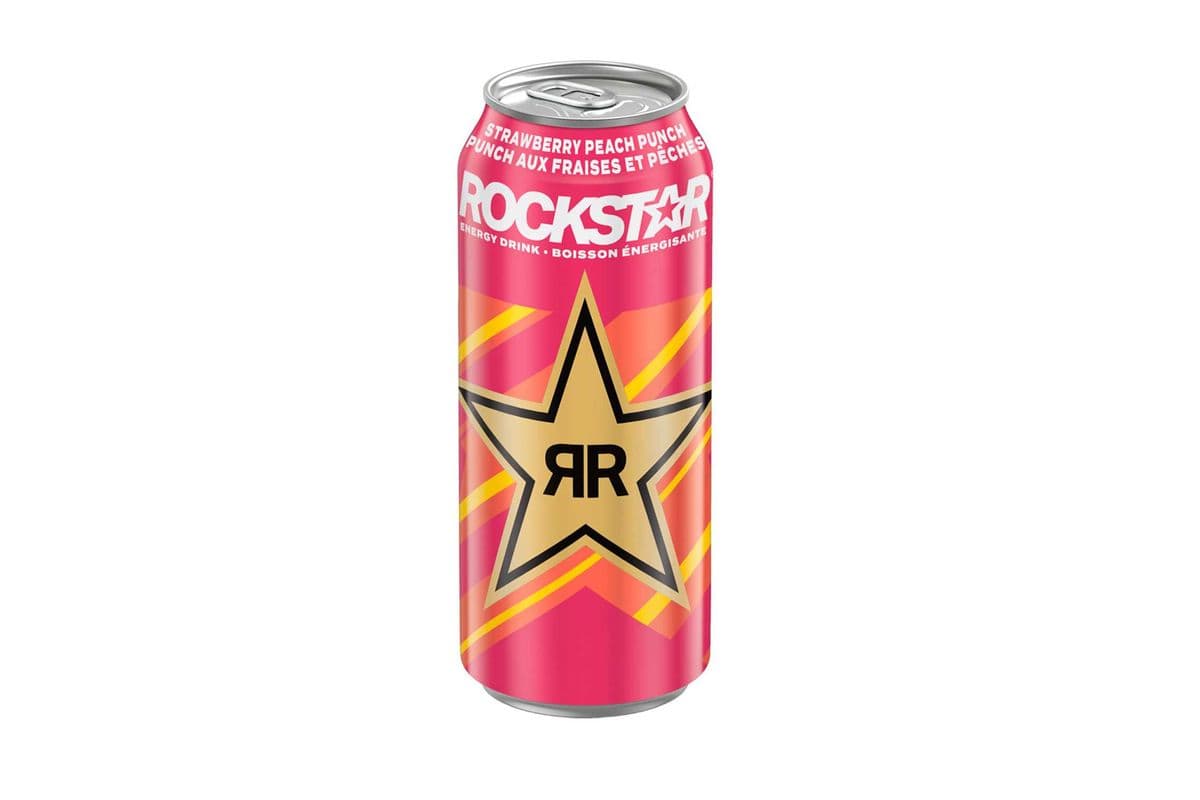 RockStar Strawberry Peach Punch (473 ml)