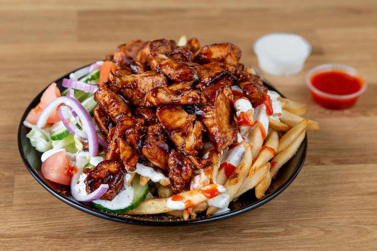 BBQ Chicken Over Fries