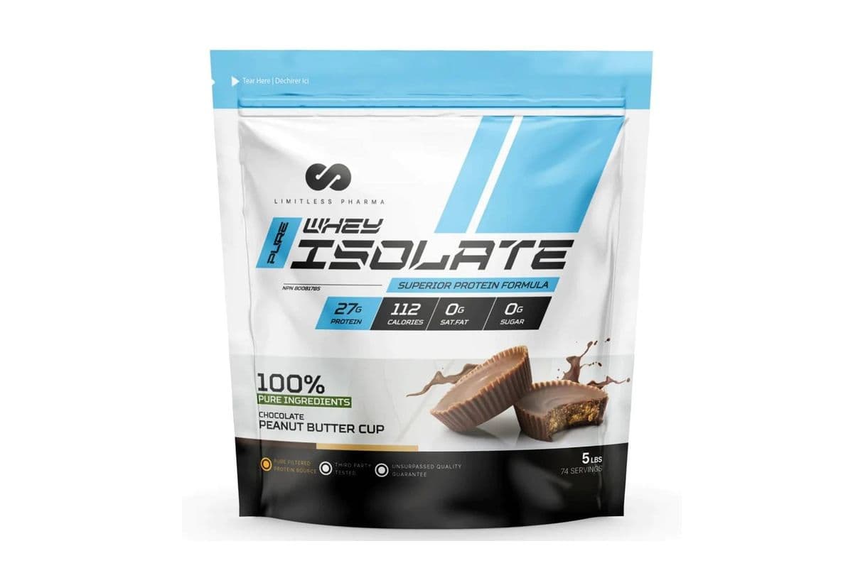Limitless Pharma Whey Isolate Peanut Butter Cup Protein Powder (5 lb)