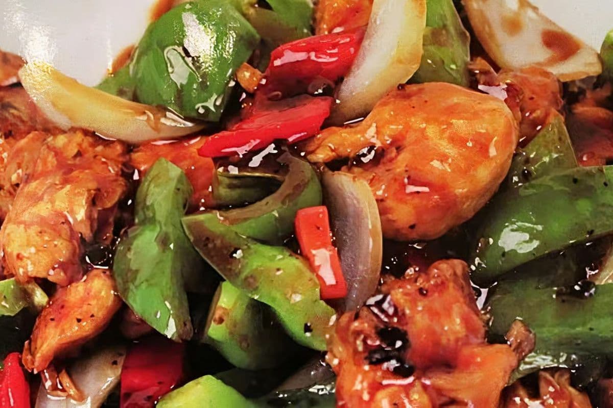 Stir Fry Chicken with Black Bean Sauce