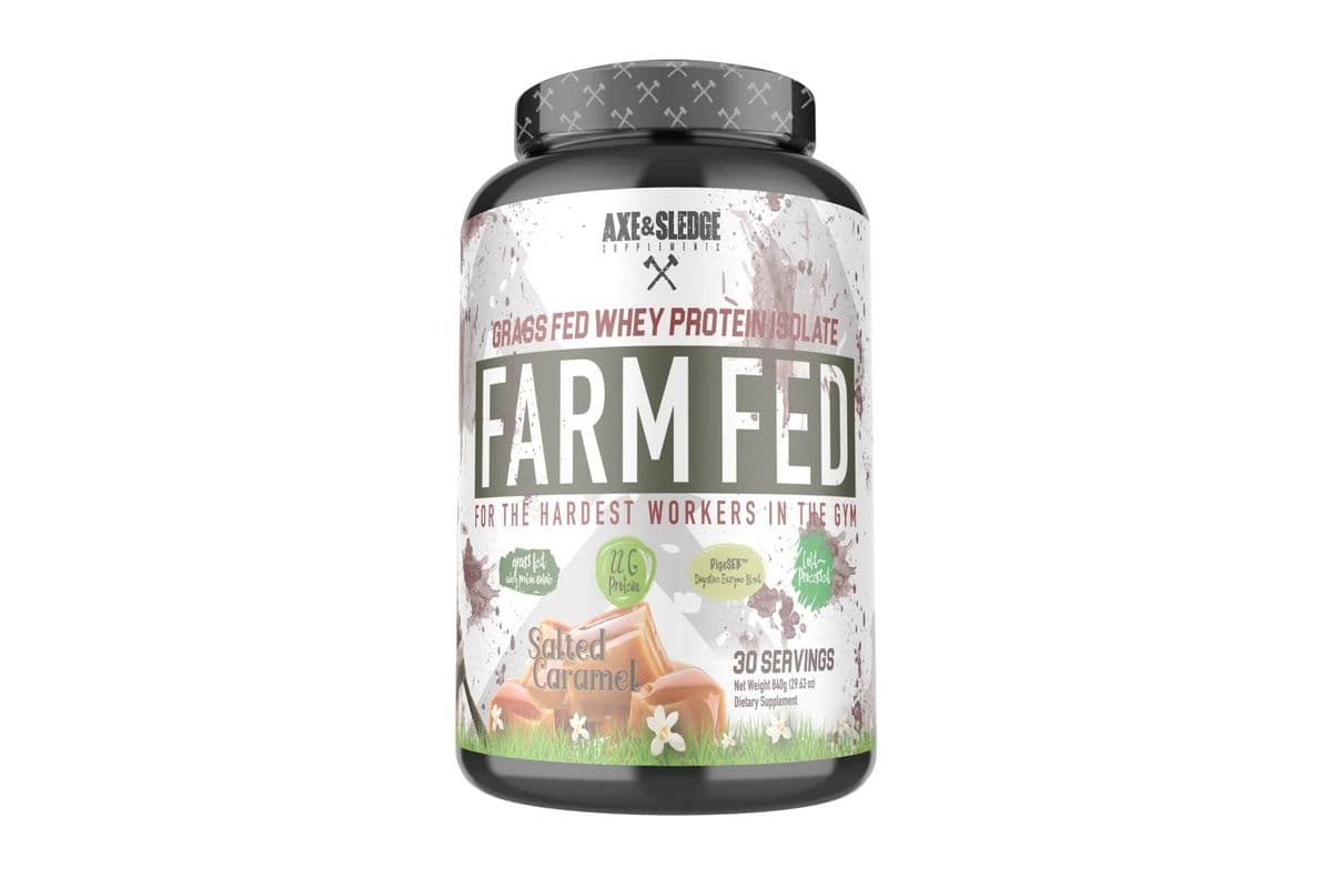 Axe and Sledge Farm Fed Salted Caramel Protein Powder (840 g)