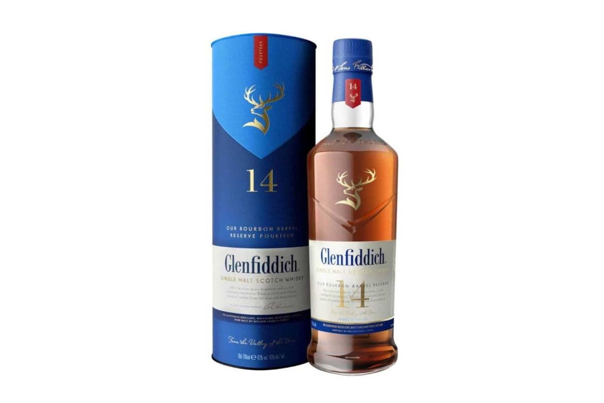 Glenfiddich 14 Year Old Bourbon Barrel Reserve-750ml (1 x 750ml)