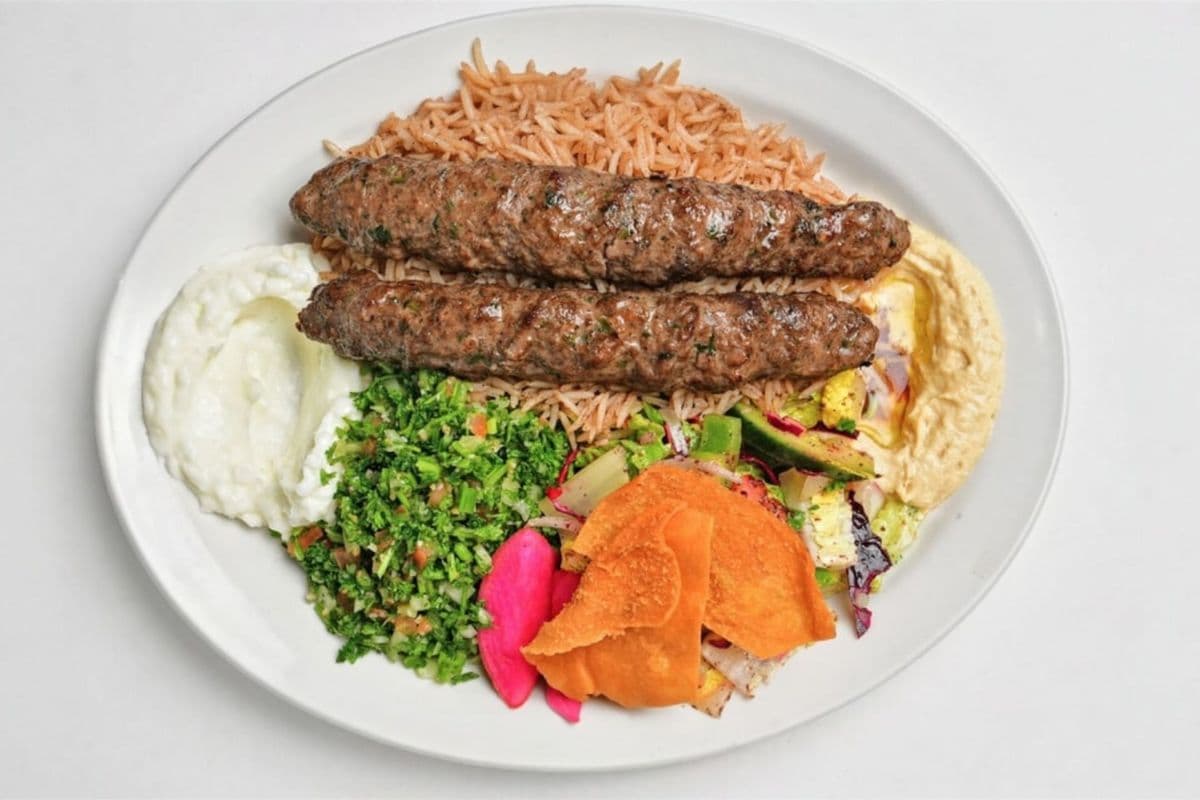 4. Grilled Sheesh Ground Beef Kebab (2 pcs)