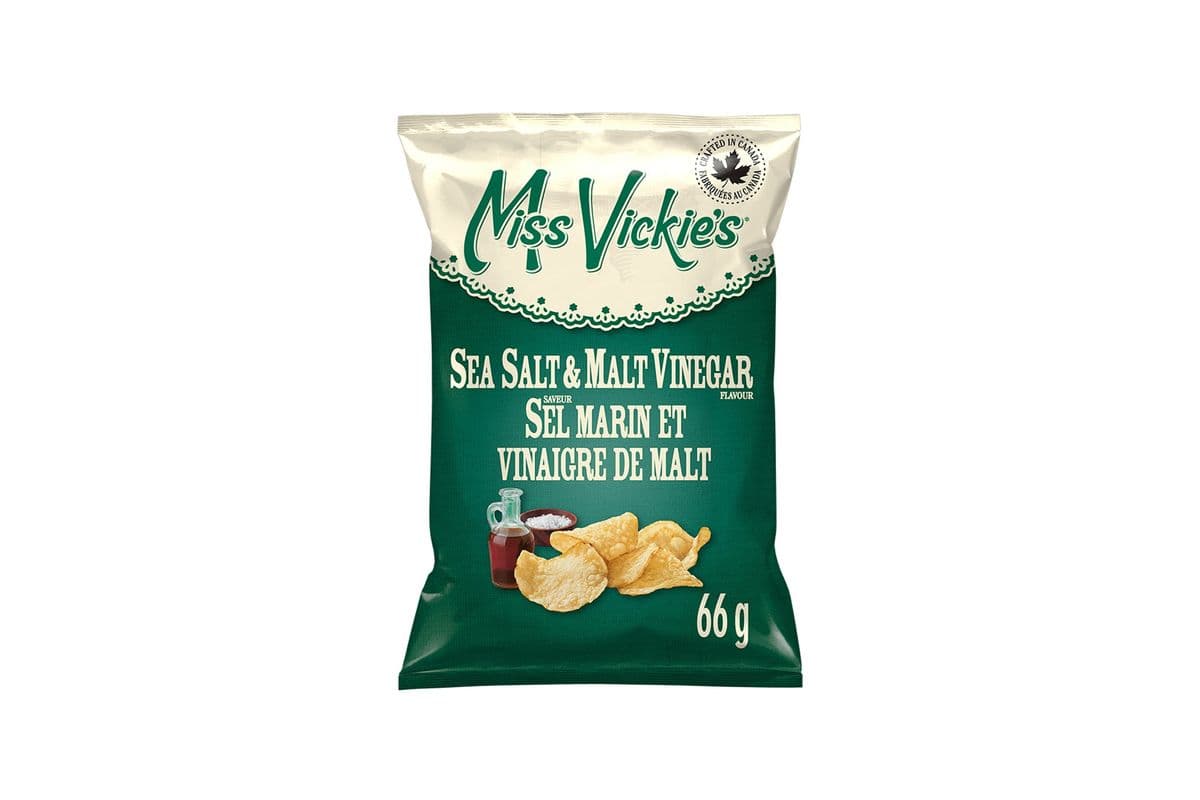 Miss Vickie's Sea Salt and Malt Vinegar Chips (66 g)