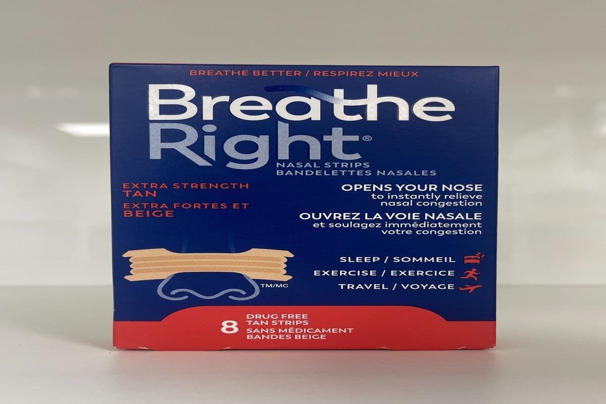 Breathe Right Nasal Strips (8 tan strips)
