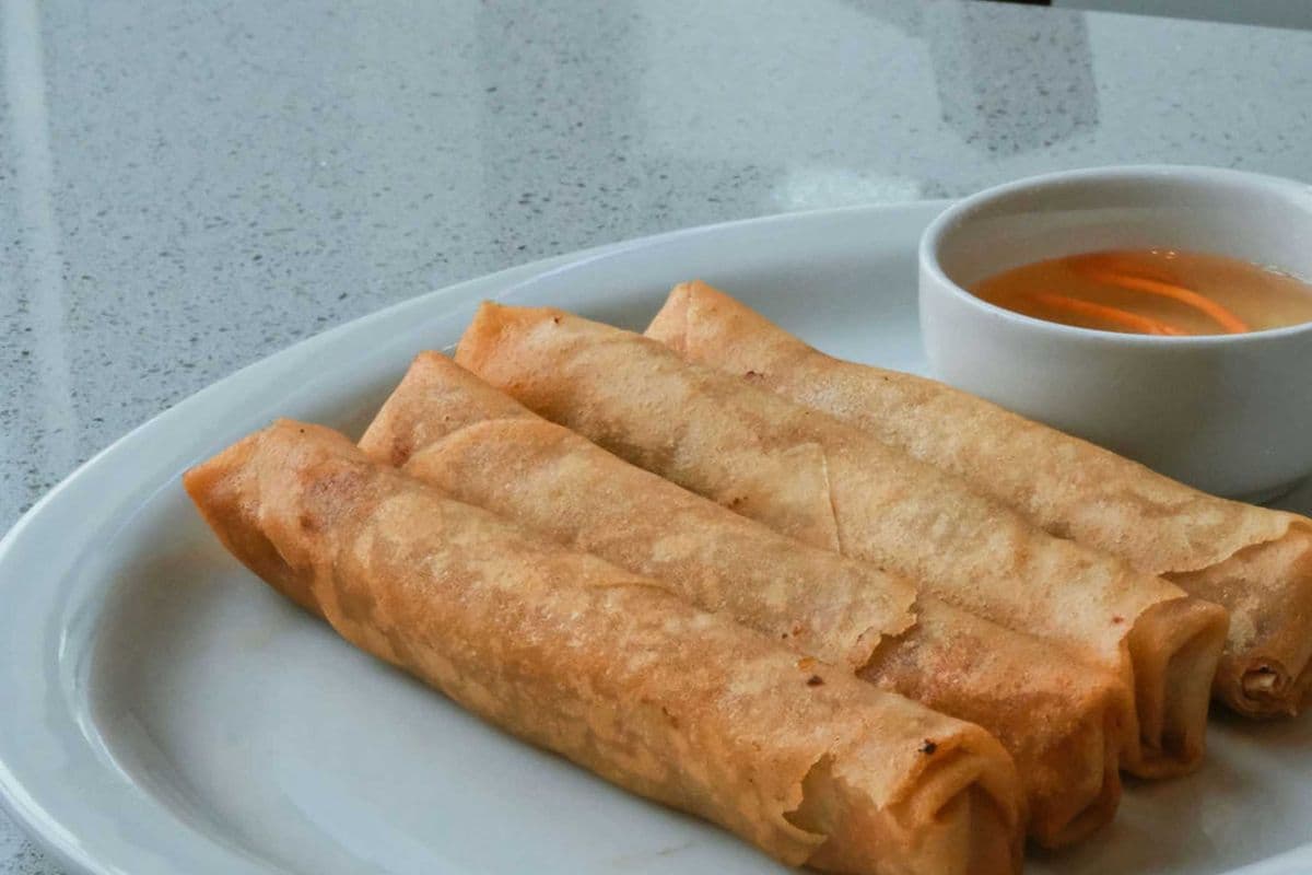 1. Pork Spring Rolls (4 Rolls)