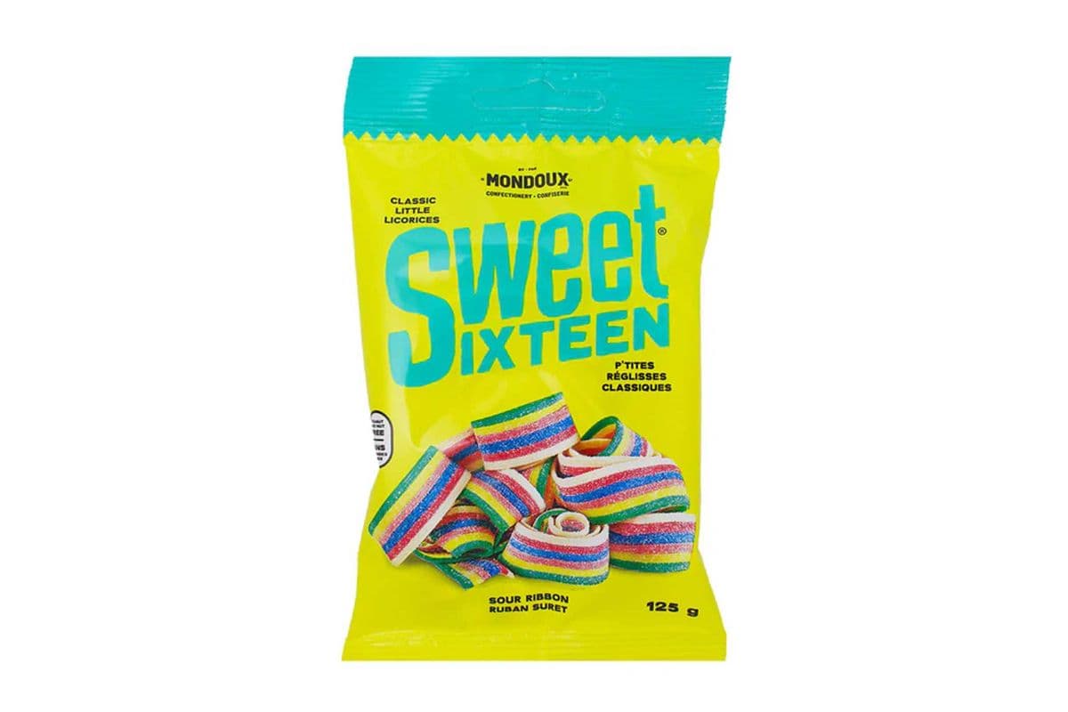 Sweet Sixteen Sour Ribbons 125g