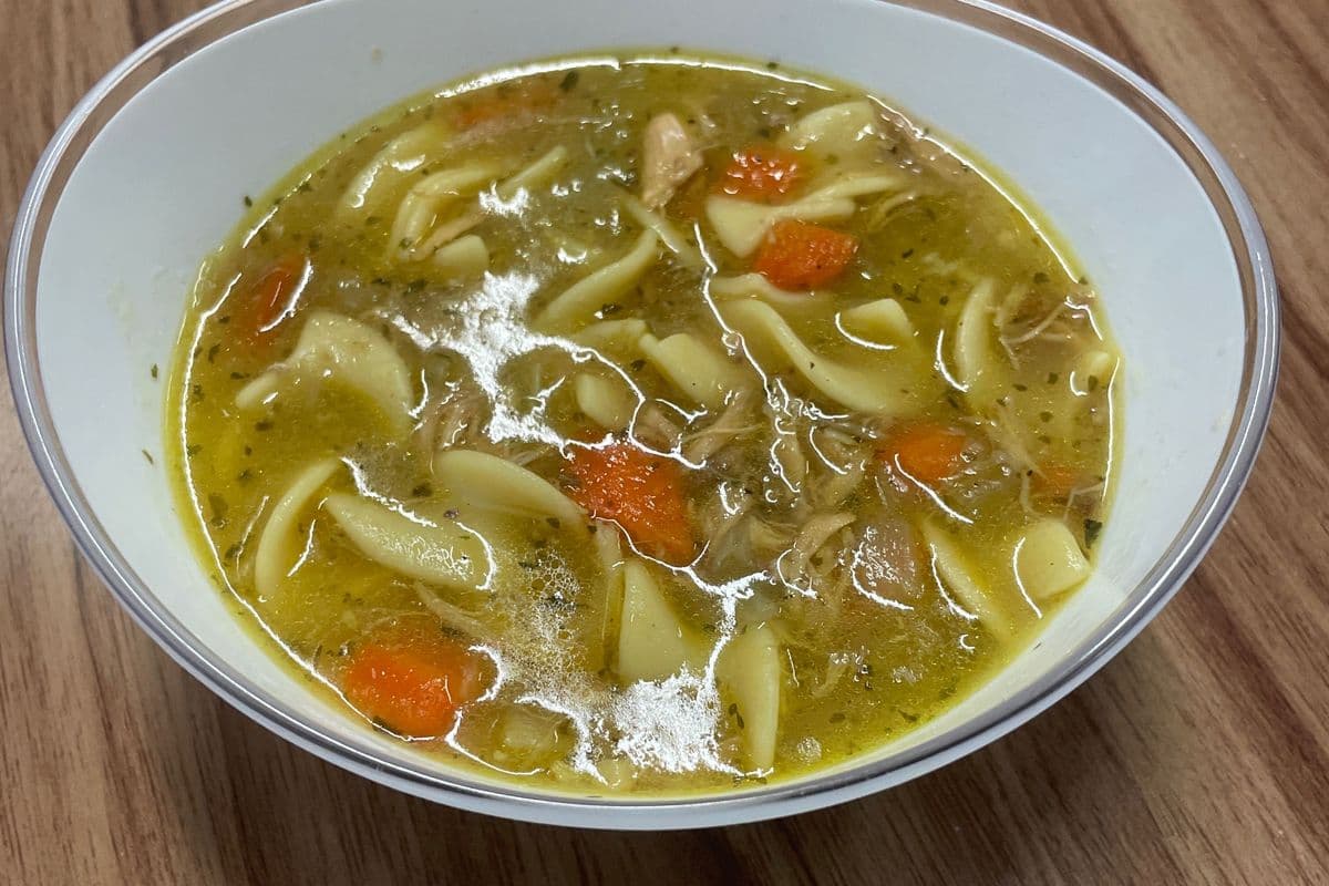 Homemade Chicken Noodle Soup.