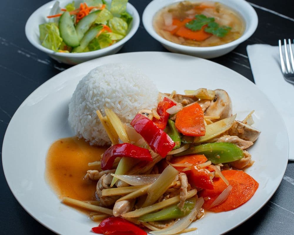 L5 Stir Fried Ginger w/ Rice