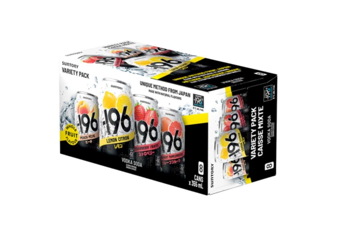 196 Vodka Soda Variety Pack (8 x 355ml)