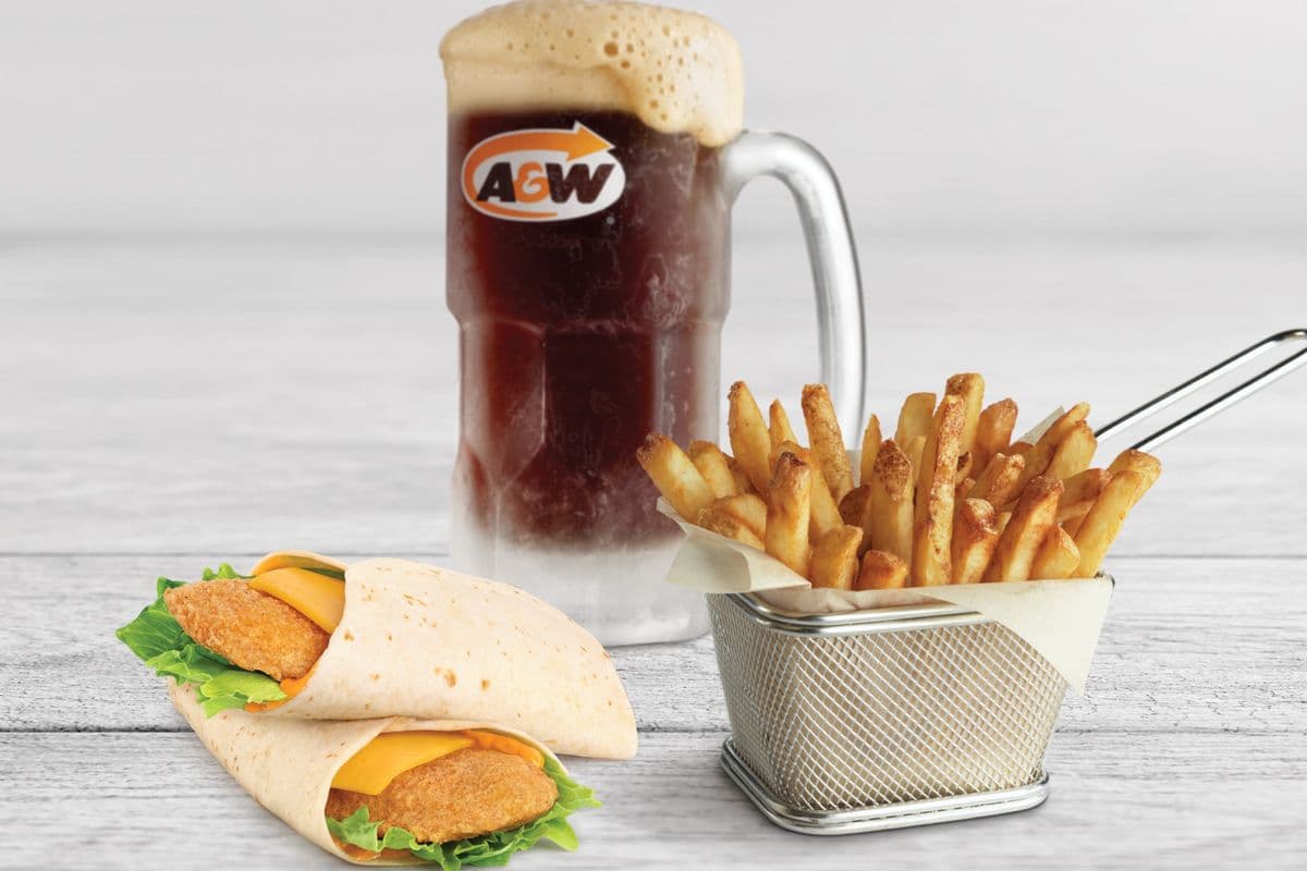 Two Spicy Chipotle Chicken Wraps Combo