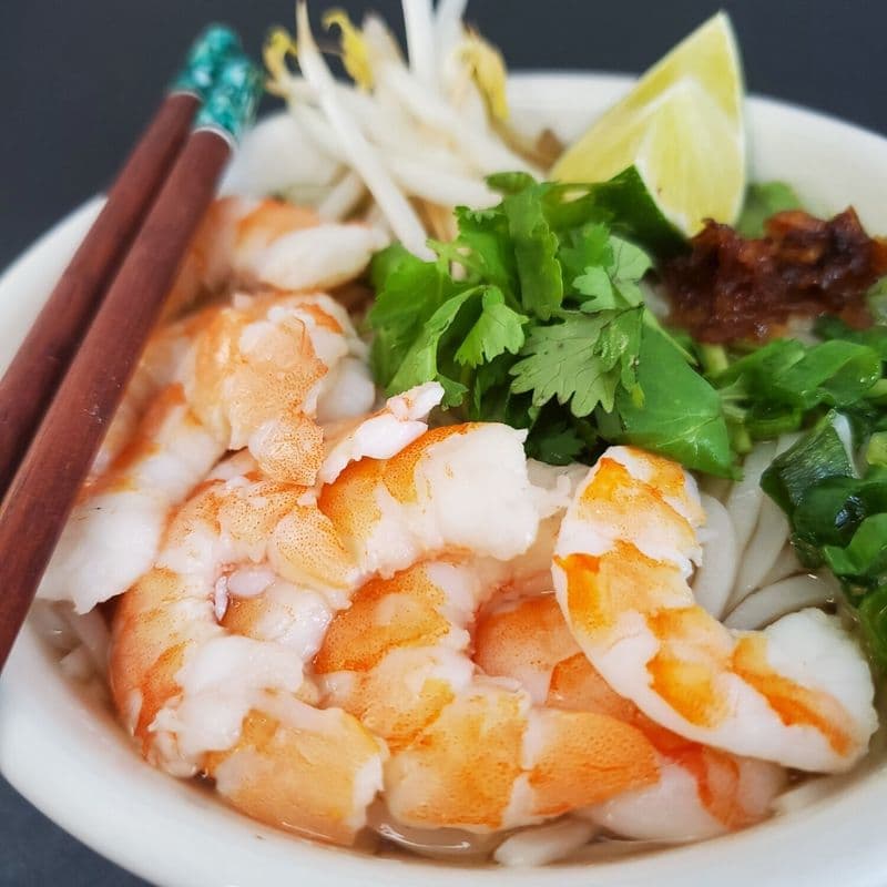 Soupe tonkinoise aux crevettes
