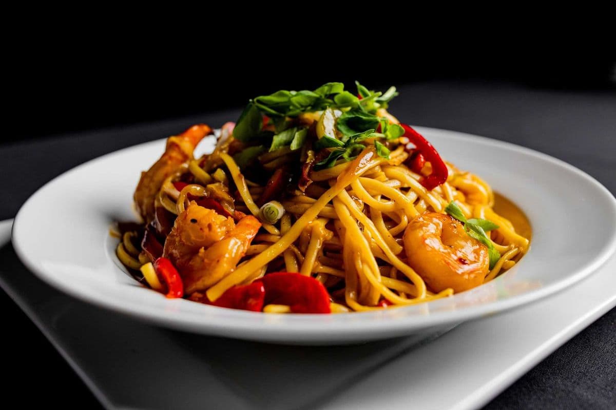 Sweet Thai Chili Lime Shrimp Linguini