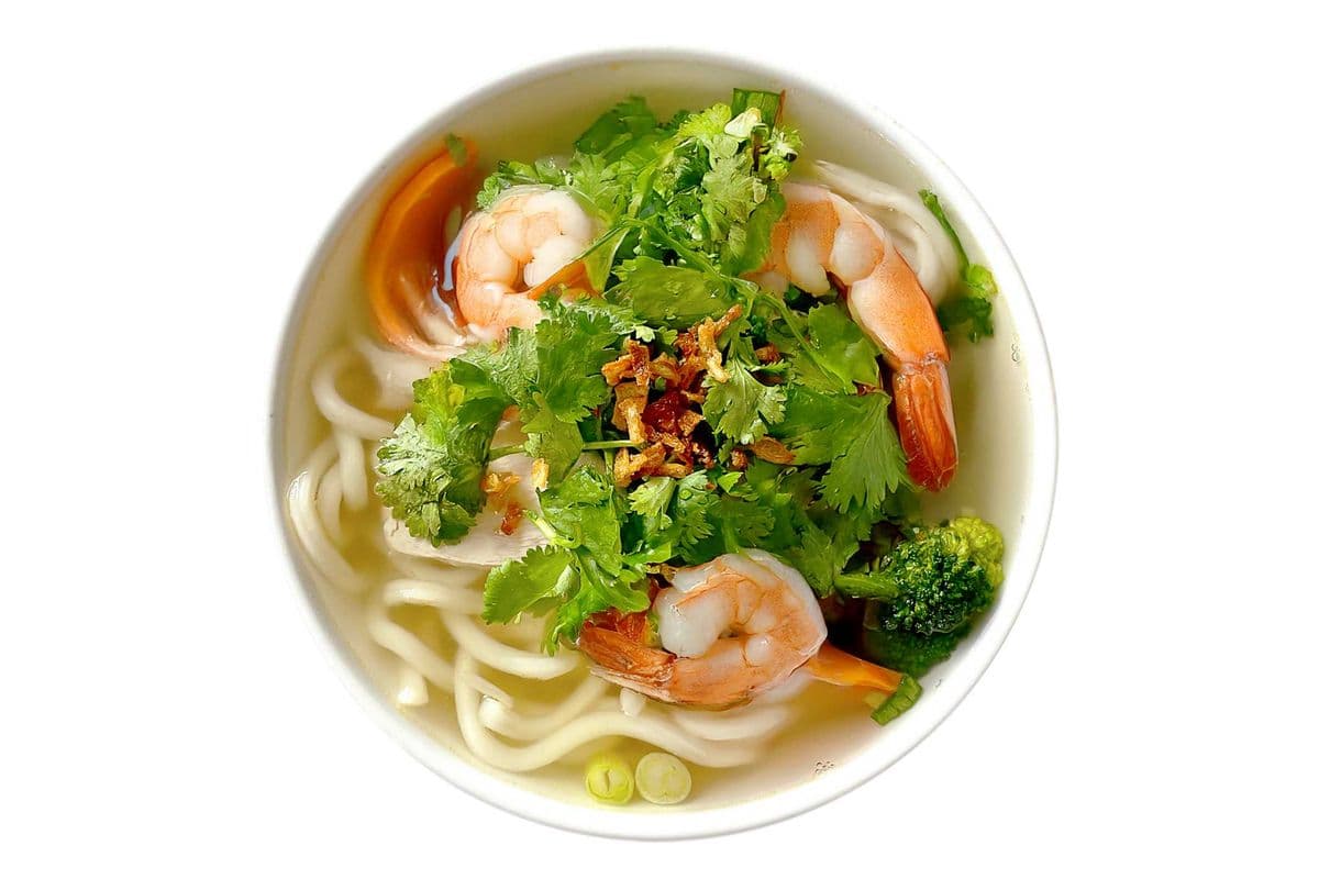 22. Vietnamese Shrimp Udon Noodle Soup