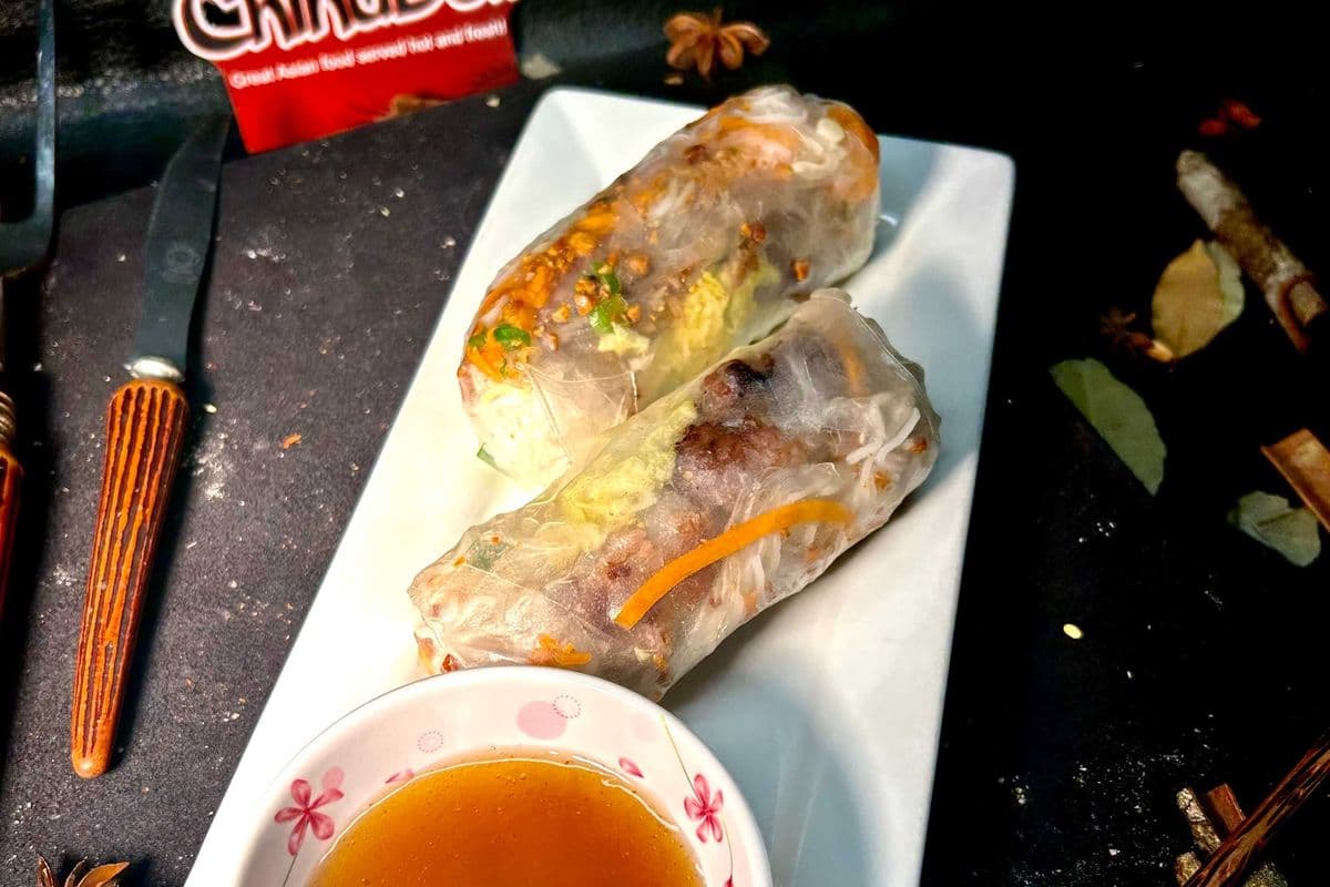 4. Pork Skewer Fresh Roll (2 pcs)