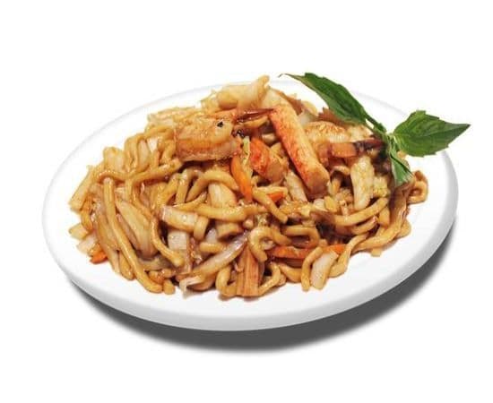 62. Spaghetti aux fruits de mer sautés / Seafood Sauteed with Spaghetti / 海鲜粗炒
