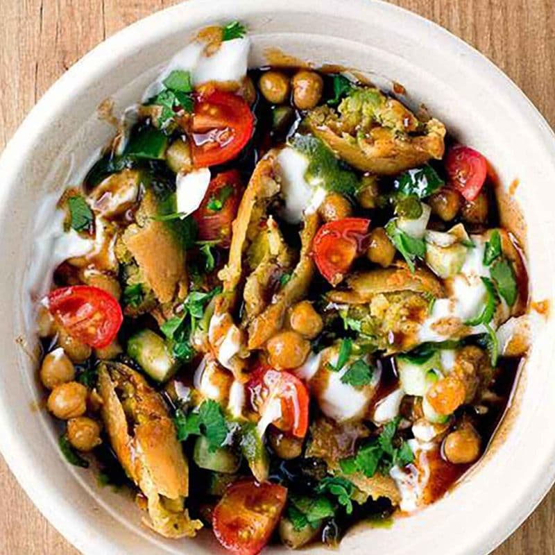 SAMOSA CHAAT.