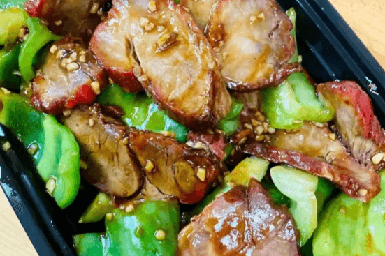Sliced Pork with Green Peppers