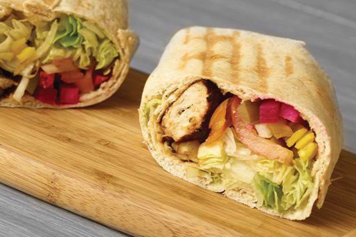 Large Chicken Souvlaki Wrap Combo