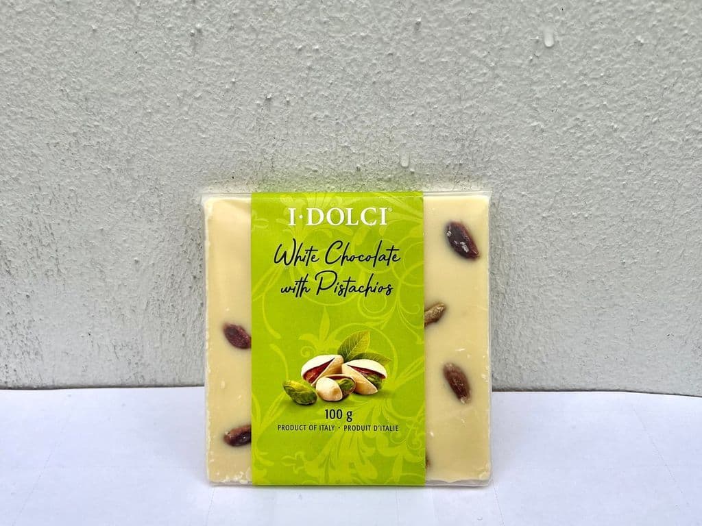 I DOLCI WHITE CHOCOLATE WITH PISTACHIOS 100G