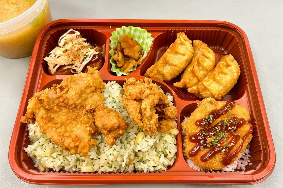 Pork Gyoza Dumplings Bento Box