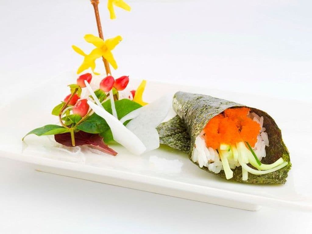 Flying Fish Egg Hand Roll
