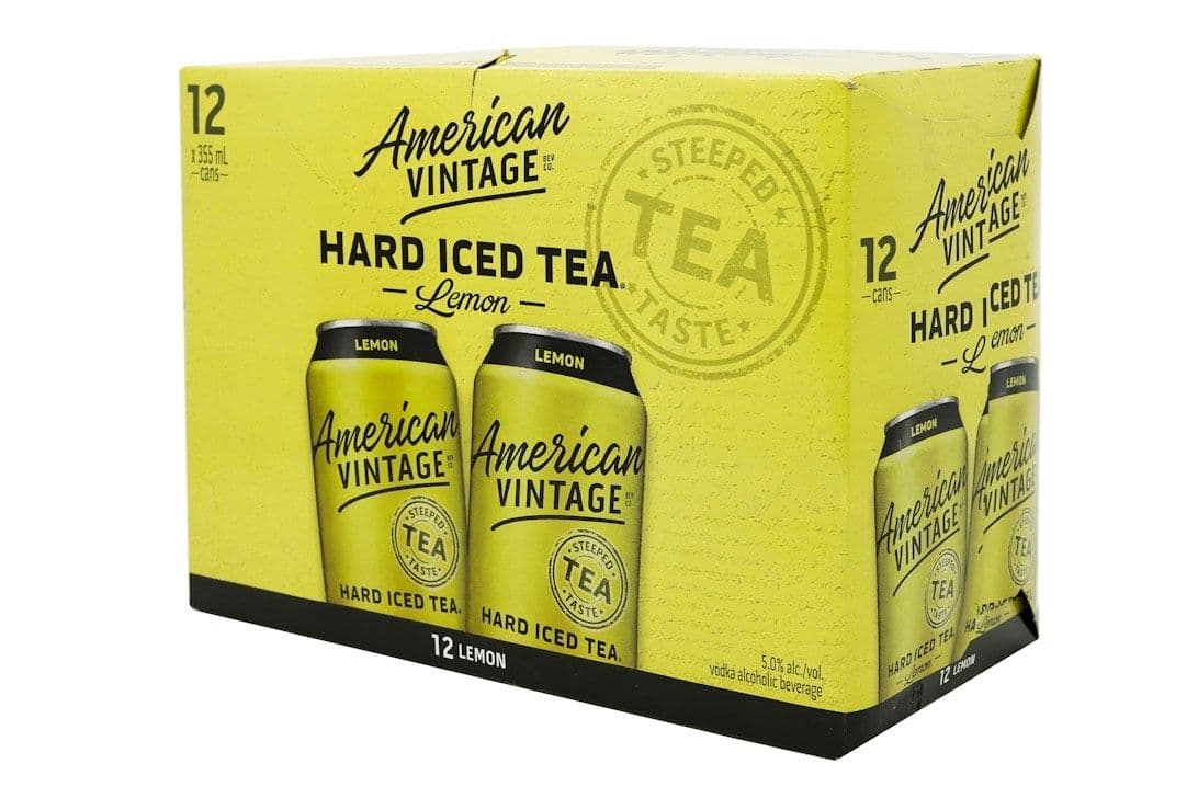 American Vintage Hard Lemon Iced Tea (12 x 355ml cans)