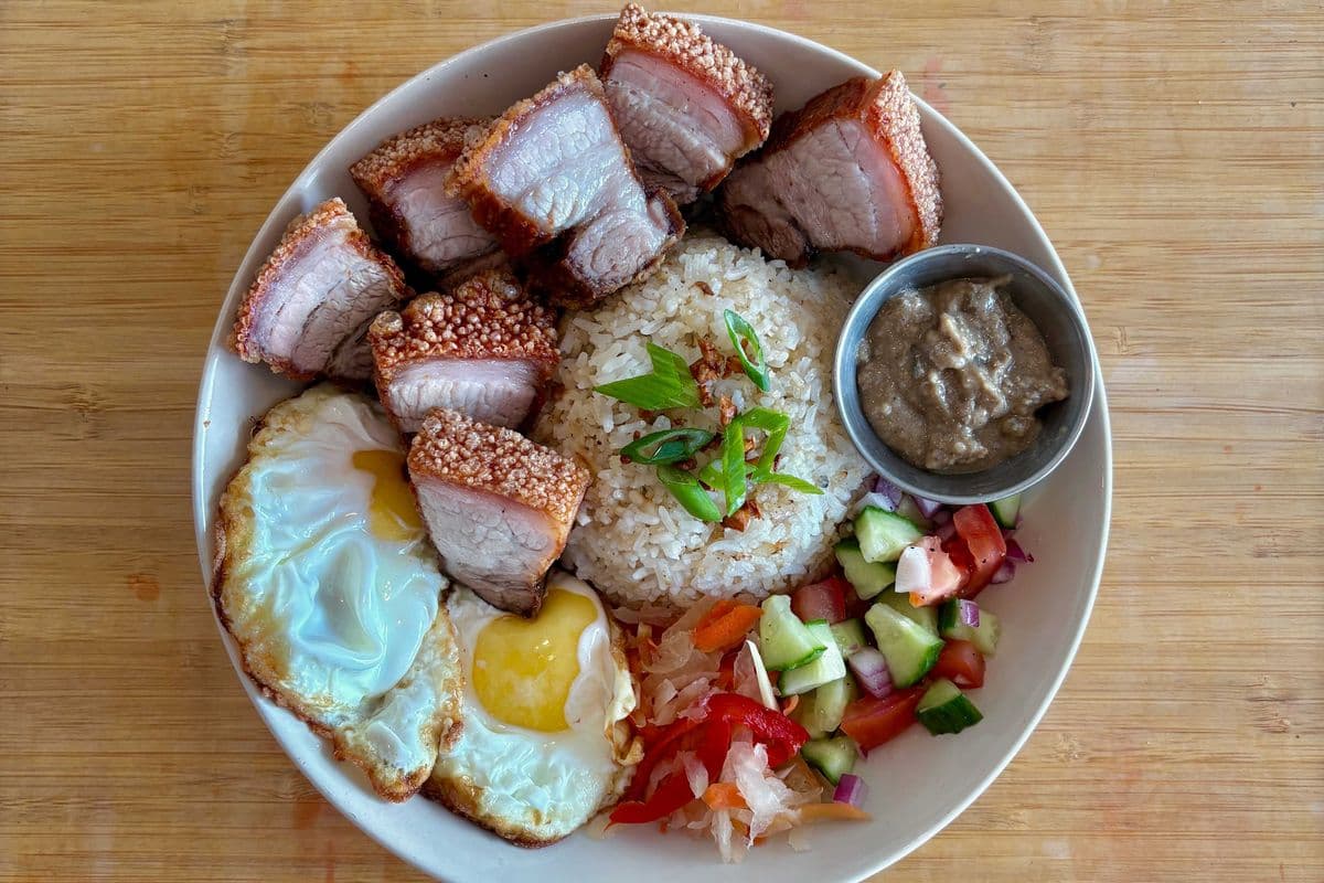 Lechon Kawali Silog Platter