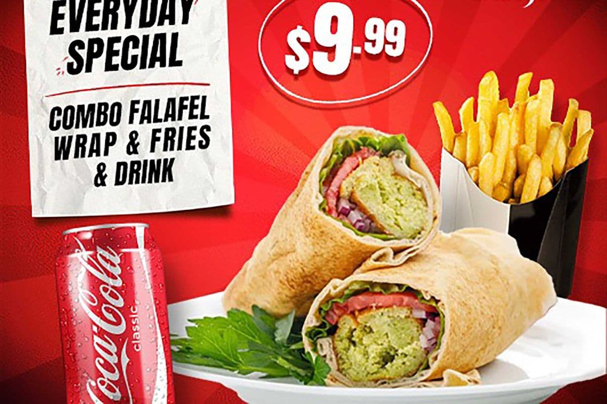Combo Falafel Wrap + Fries + Drink