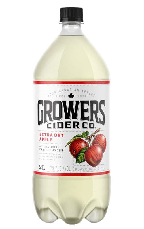 Growers Extra Dry Apple 2L (1 x 2L Bottle)